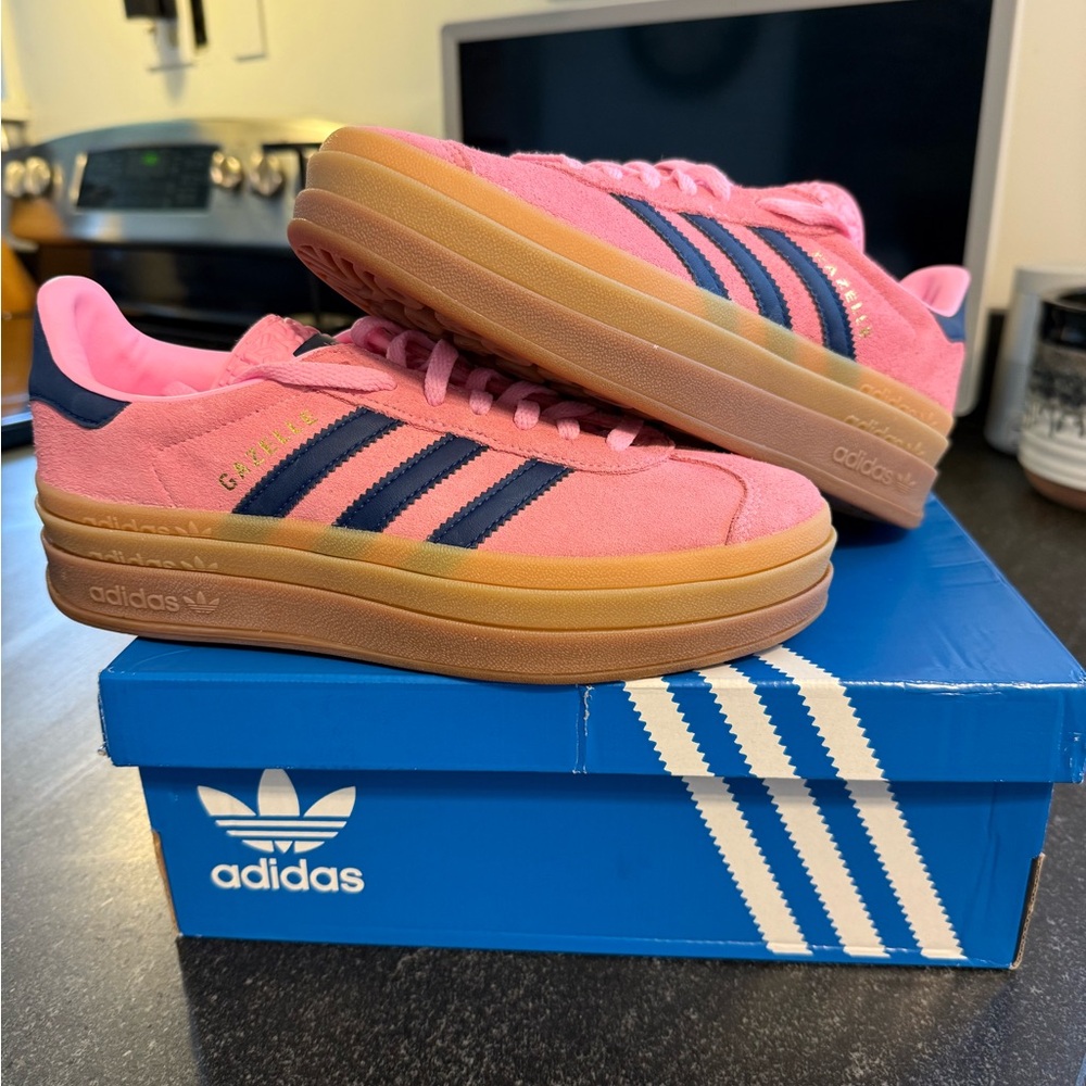 adidas Pink and Navy Sneakers